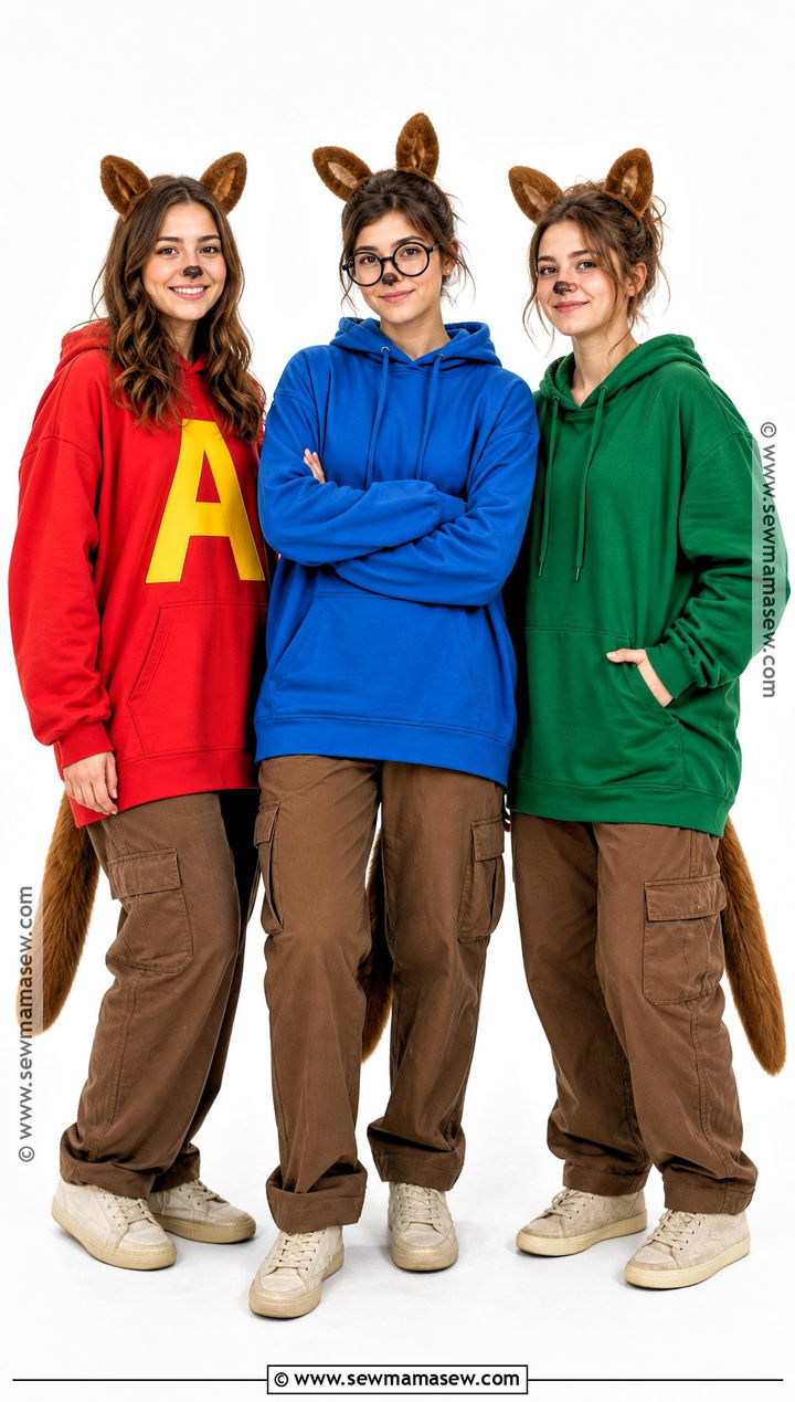 Alvin And The Chipmunks Trio Costume - 30 3 people costumes