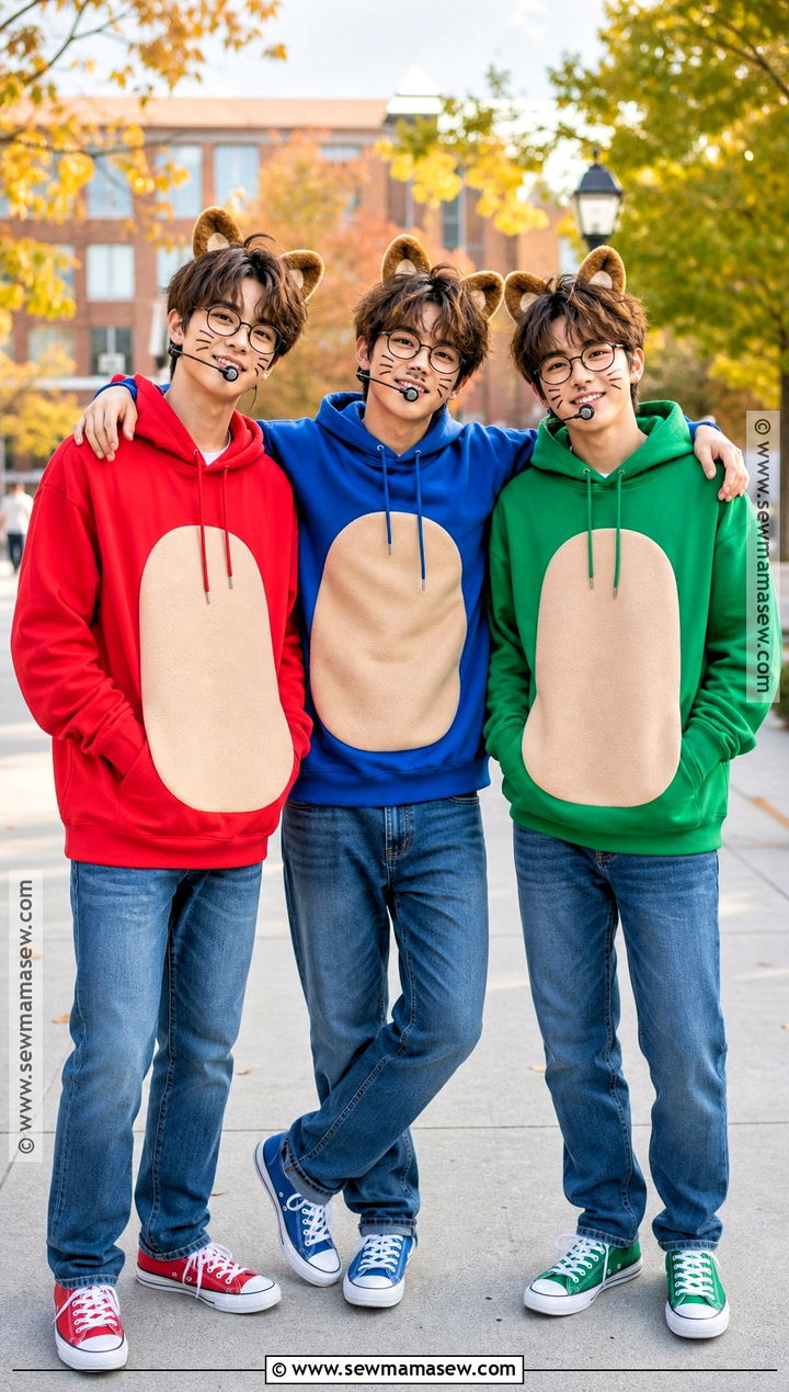 Alvin And The Chipmunks Trio Costume - 45 3 person halloween costume ideas