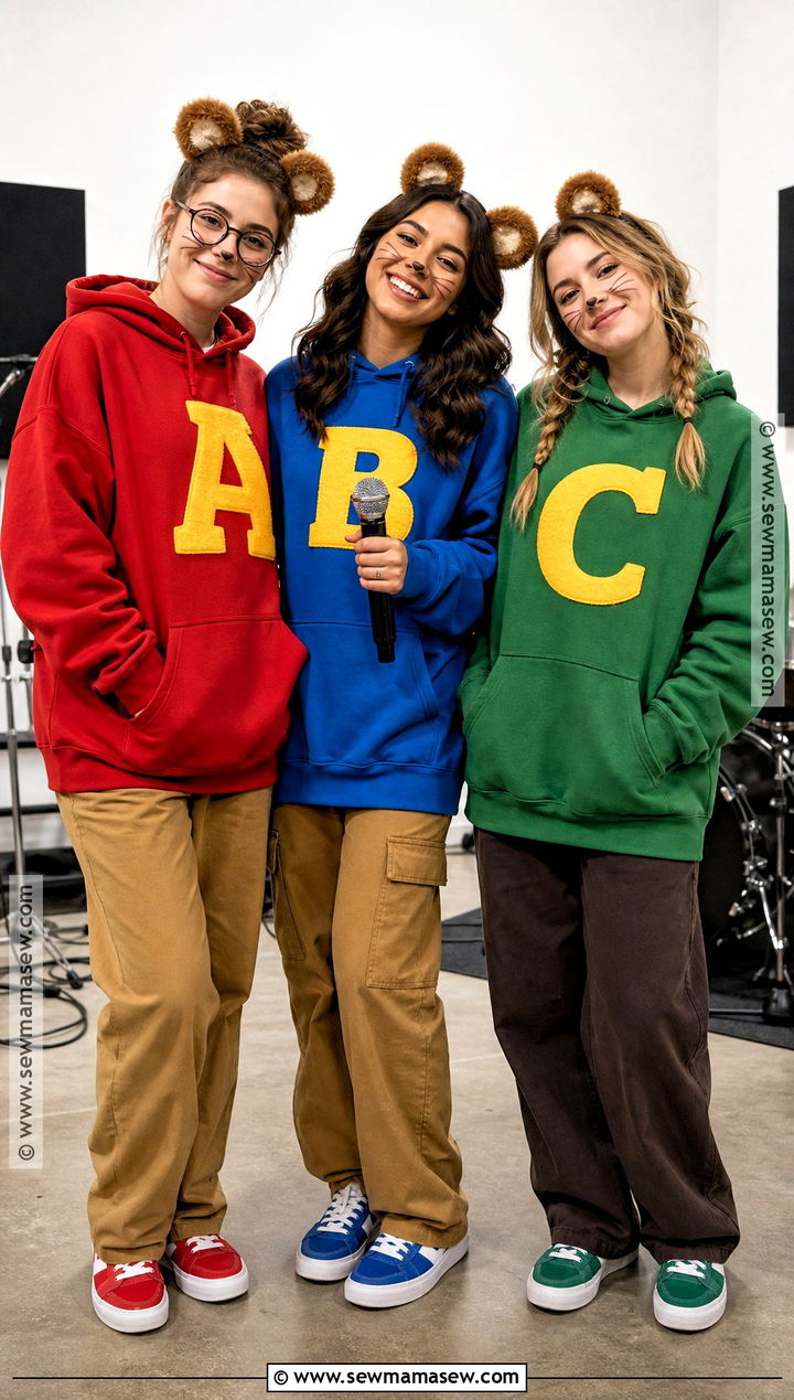Alvin Simon And Theodore Trio Costume - 30 trio halloween costumes cute