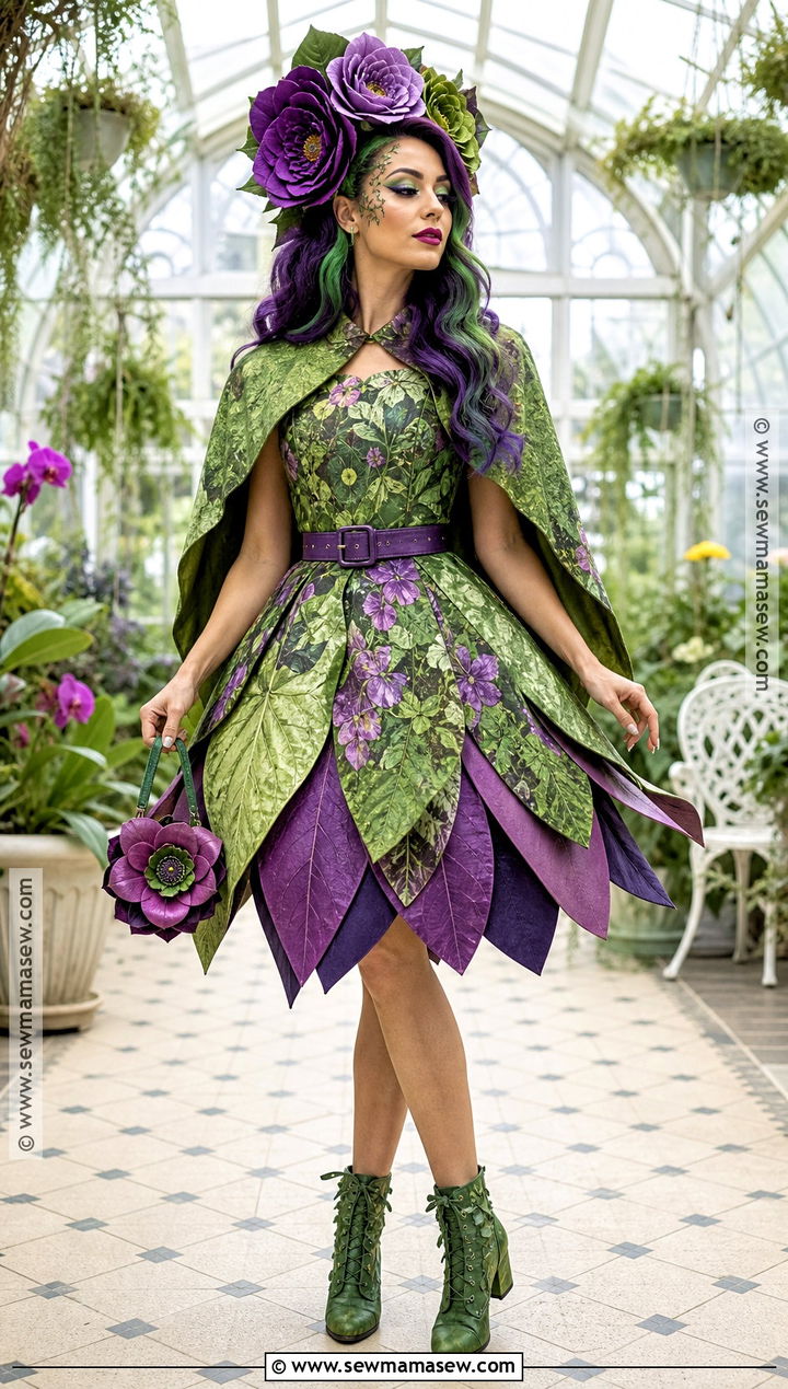 Amanita Nightshade Costume With Floral Dress - 35 monster high characters costumes