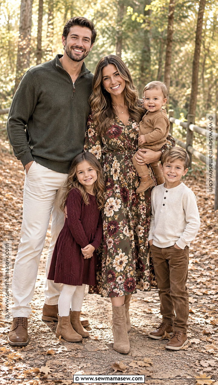 Amazon Floral Dress Fall Family Picture Outfit - 15 fall family pictures outfits amazon