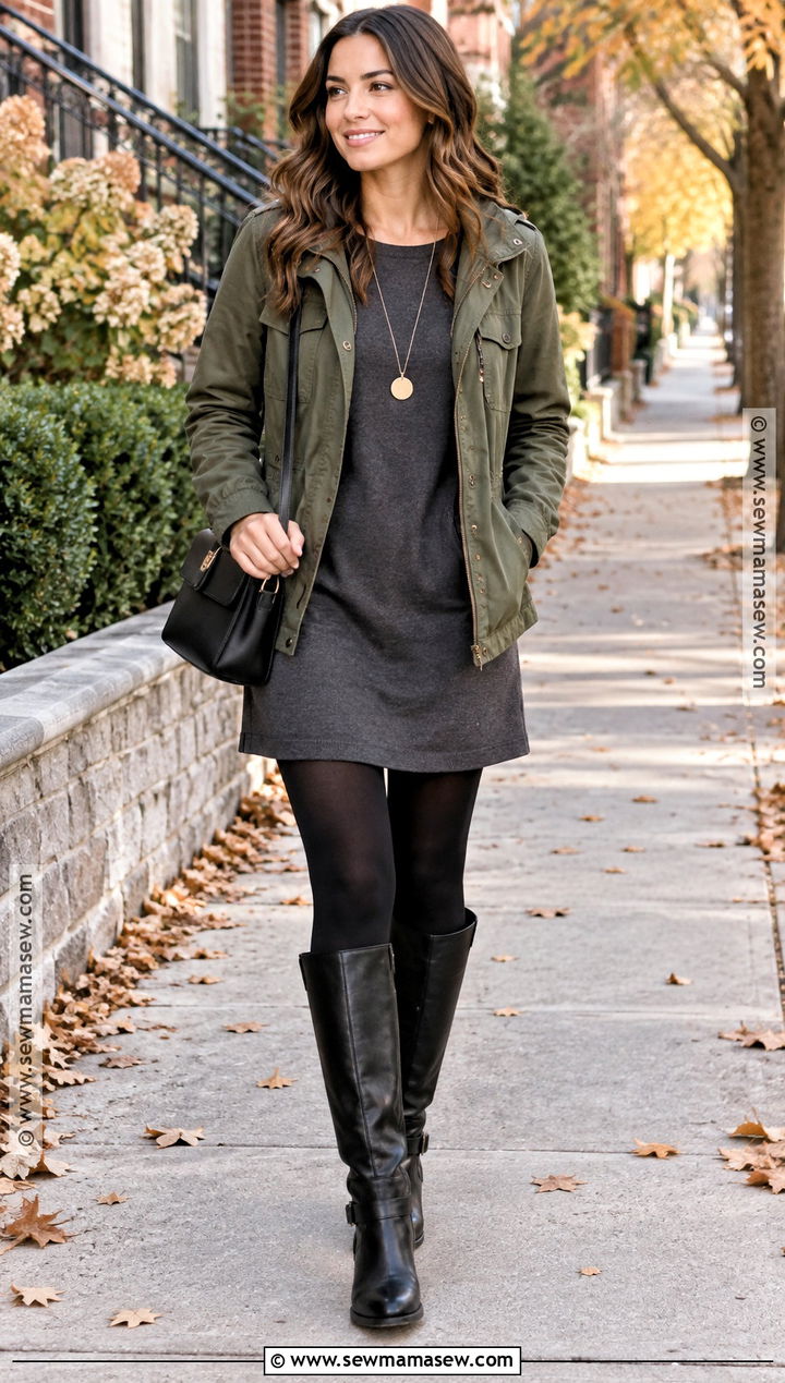 Amazon Sweatshirt Dress With Tall Boots - 15 Amazon Outfits Women Fall 2026