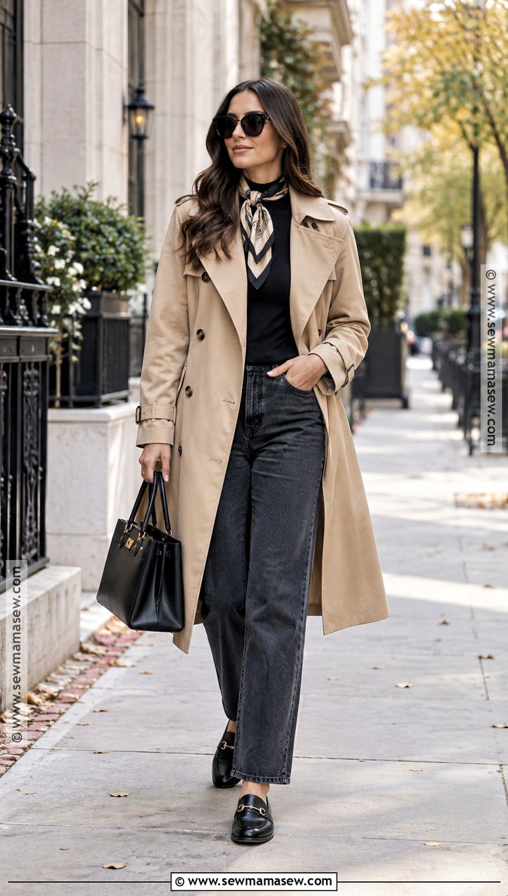 Amazon Trench Coat With Jeans And Loafers - 15 Amazon Outfits Women Fall 2026