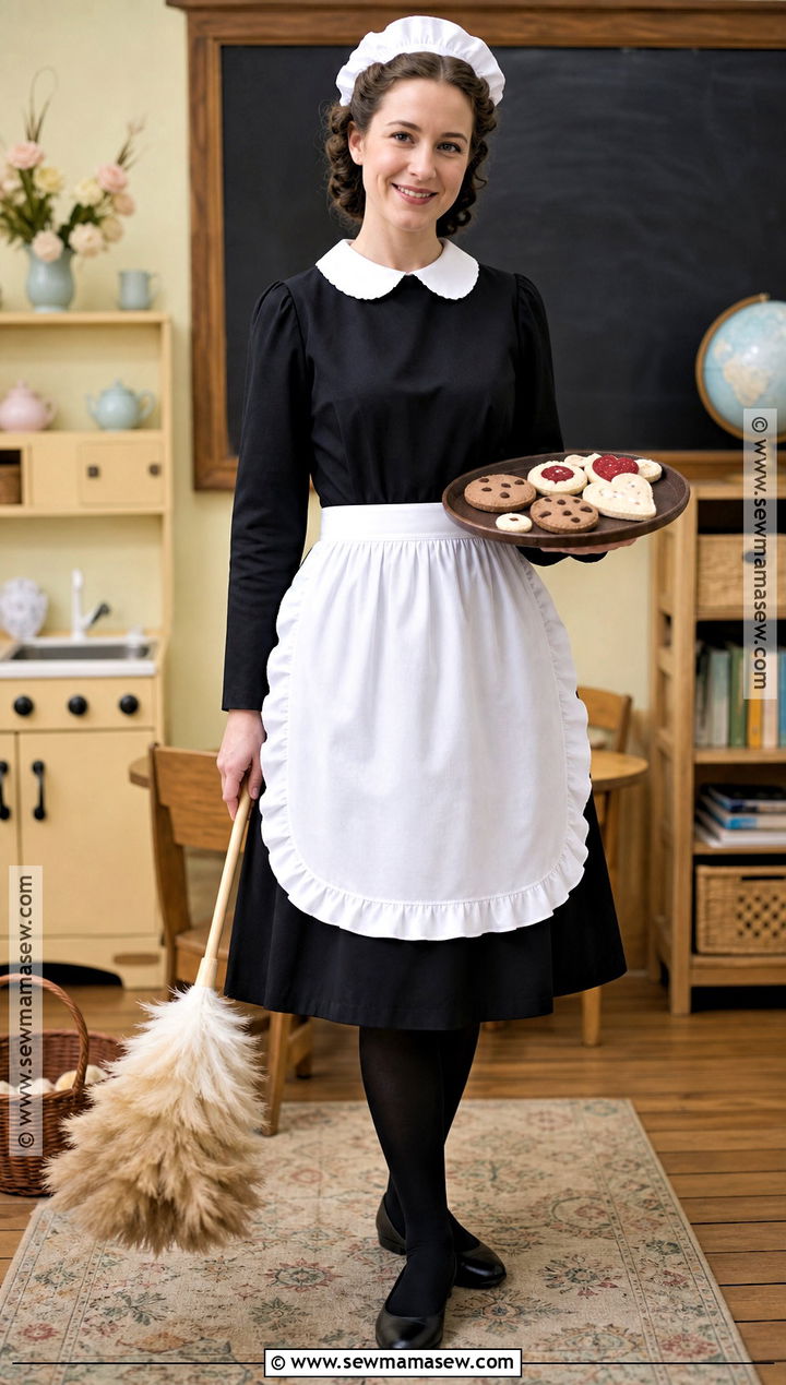 Amelia Bedelia Costume With Maid Uniform - 30 book character dress up day ideas