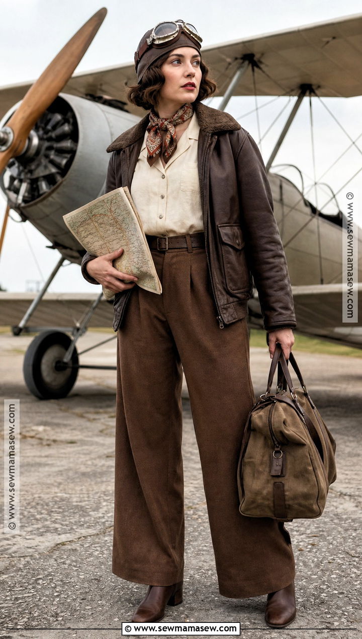 Amelia Earhart Costume With Aviator Jacket - 30 halloween costumes modest