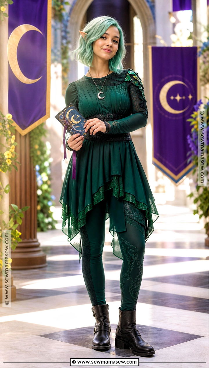 Amity Blight Costume With Mint Green Hair - 30 green hair halloween costumes