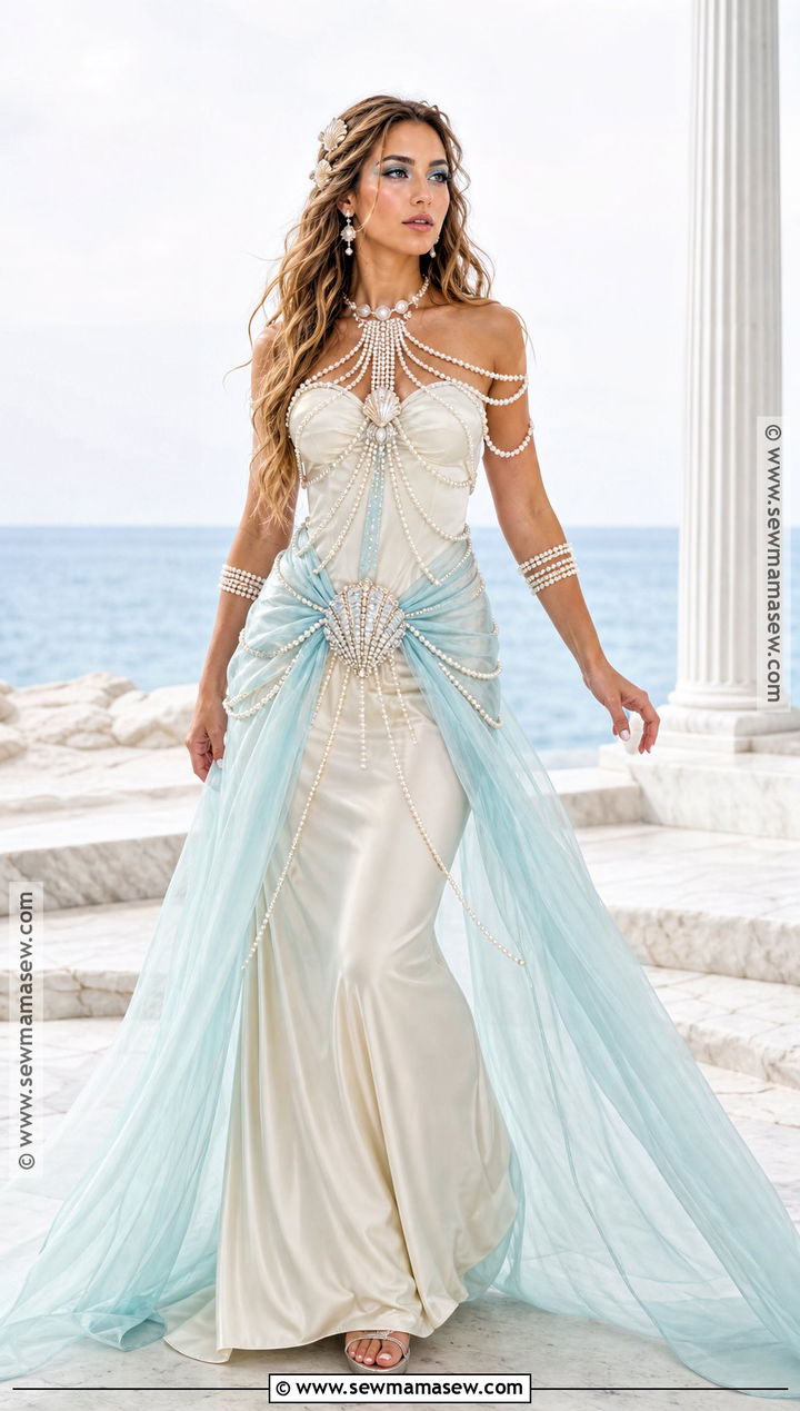 Amphitrite Pearl Goddess Costume - 50 greek goddess costume ideas