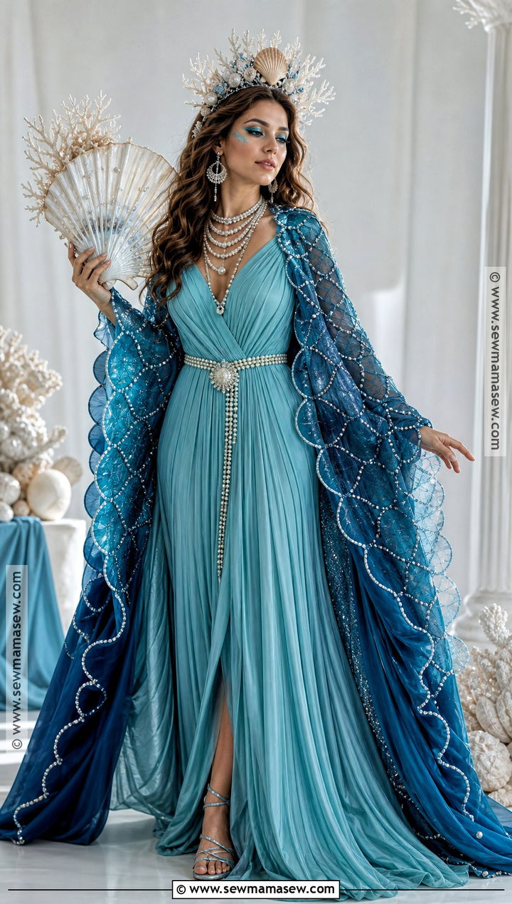 Amphitrite Sea Queen Costume - 50 greek goddess costume ideas