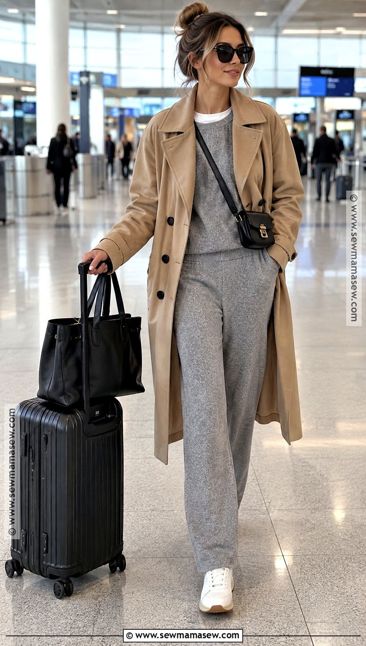 Amsterdam Fall Airport Outfit - 15 amsterdam travel outfits fall