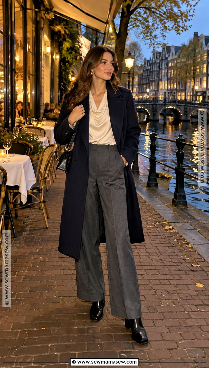 Amsterdam Fall Evening Outfit - 15 amsterdam travel outfits fall