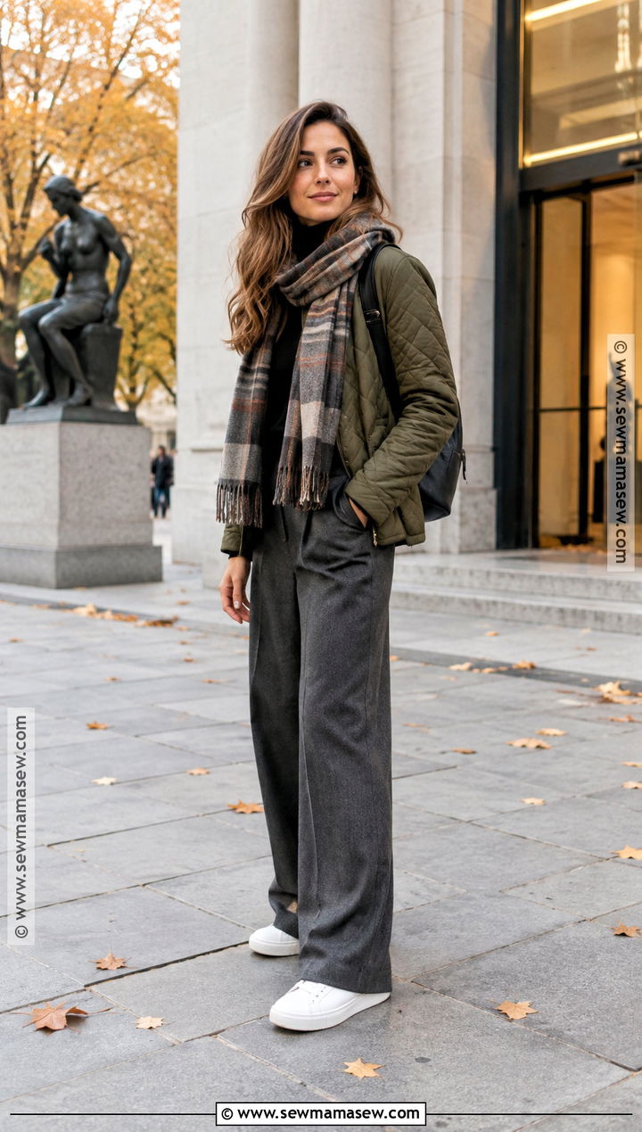 Amsterdam Fall Quilted Jacket Outfit - 15 amsterdam travel outfits fall