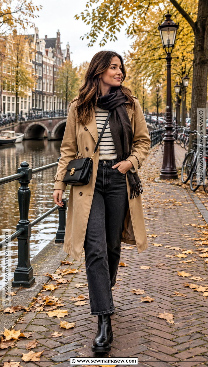 Amsterdam Fall Trench Coat Outfit - 15 amsterdam travel outfits fall