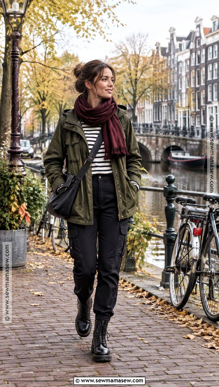 Amsterdam Fall Utility Jacket Outfit - 15 amsterdam fashion fall ideas
