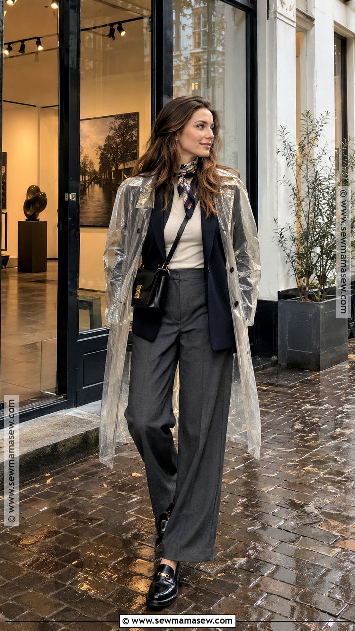 Amsterdam November Blazer And Raincoat Outfit - 20 amsterdam november outfit ideas