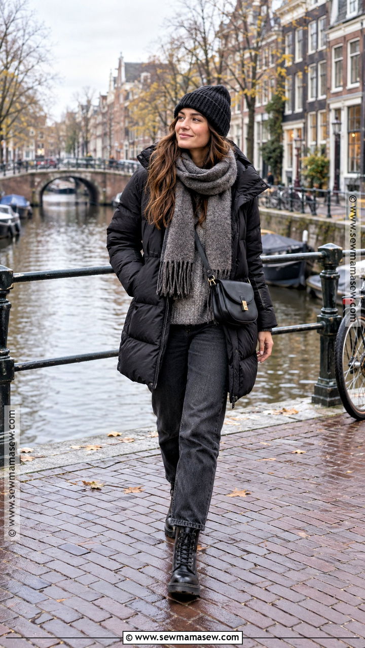 Amsterdam November Puffer Jacket Outfit - 20 amsterdam november outfit ideas