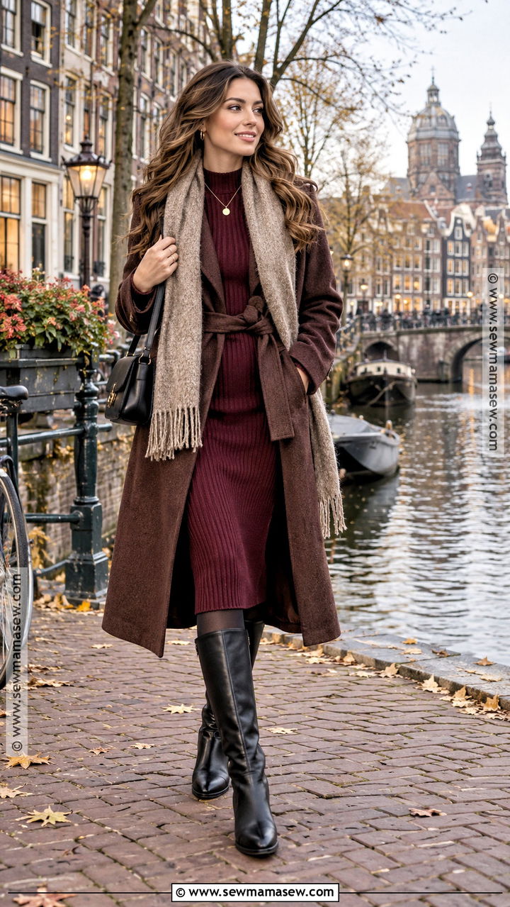 Amsterdam November Sweater Dress Outfit - 20 amsterdam november outfit ideas