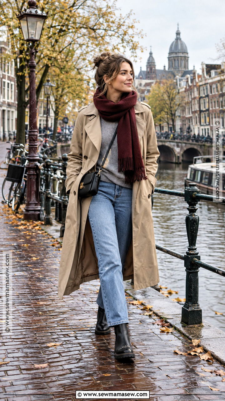 Amsterdam November Trench Coat Outfit - 20 amsterdam november outfit ideas