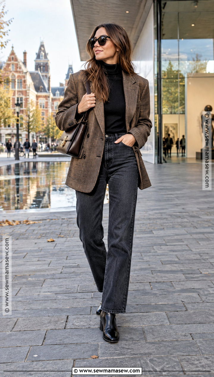 Amsterdam October Blazer And Jeans Outfit - 20 amsterdam october outfit ideas