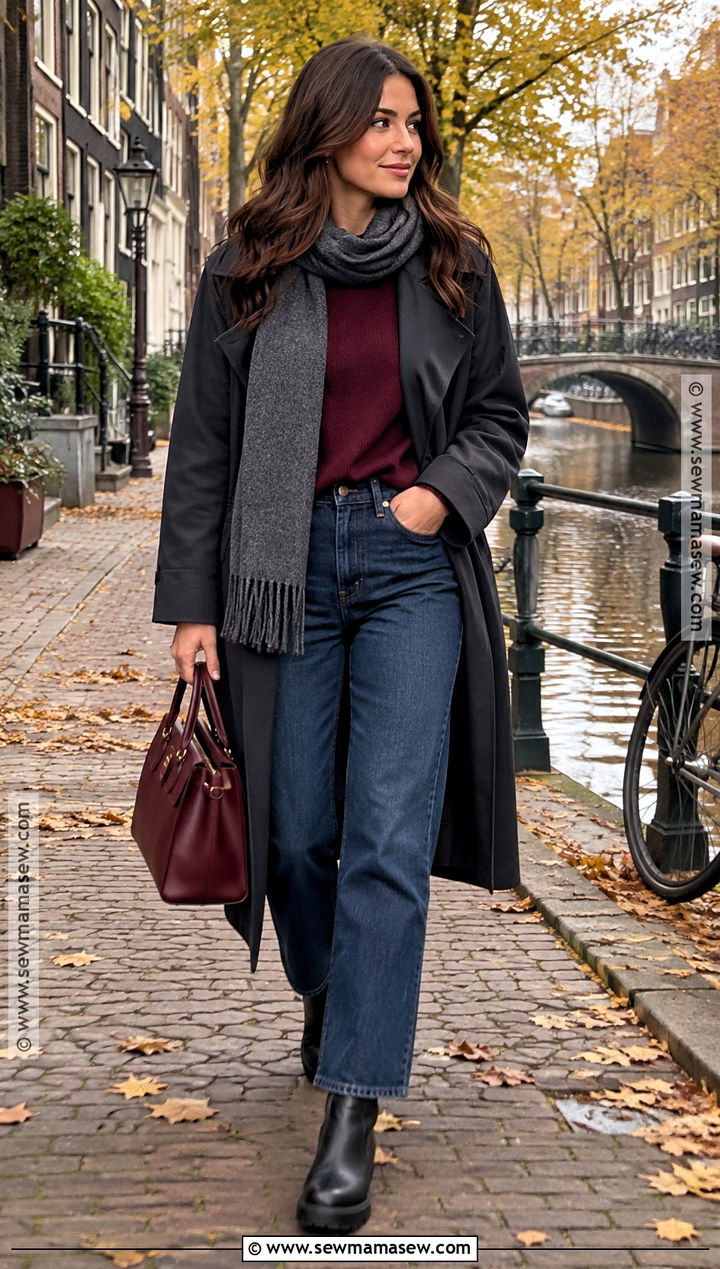 Amsterdam October Burgundy Outfit - 20 amsterdam october outfit ideas