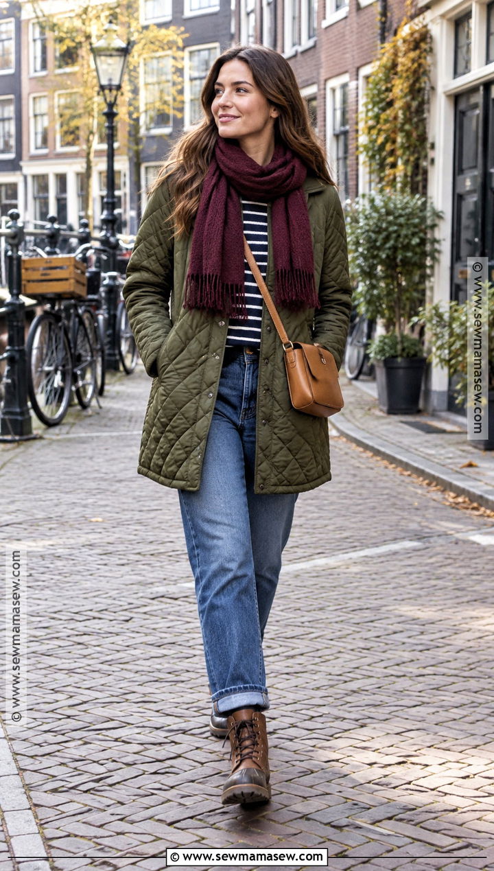 Amsterdam October Quilted Jacket Outfit - 20 amsterdam october outfit ideas