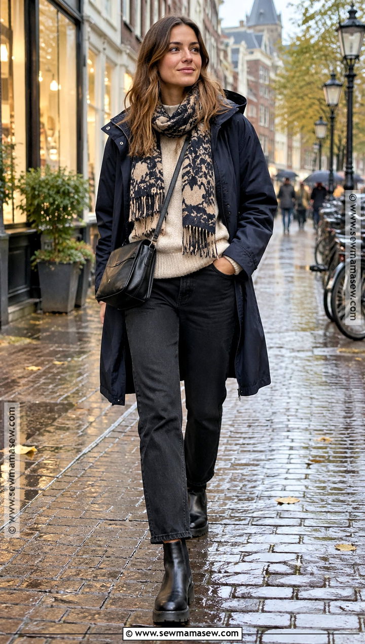 Amsterdam October Sweater And Black Jeans Outfit - 20 amsterdam october outfit ideas