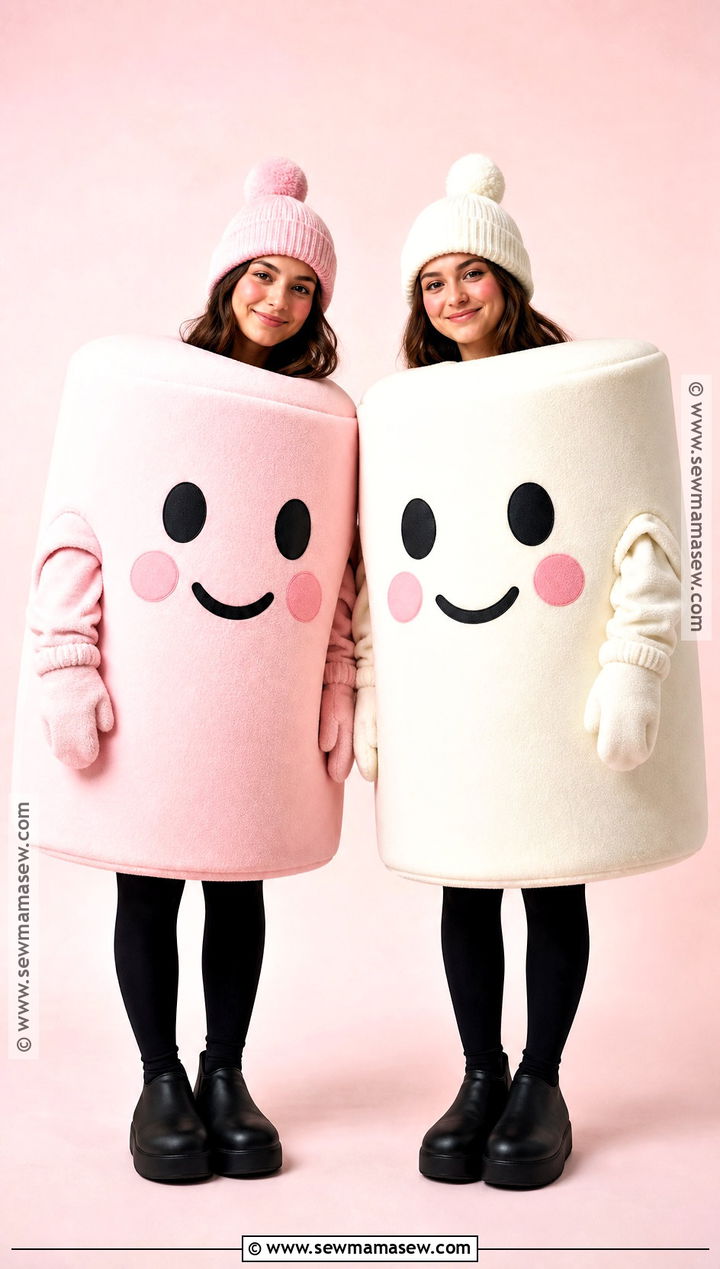 Amuseables Marshmallows Duo Costume - 30 Jellycat Costume Ideas