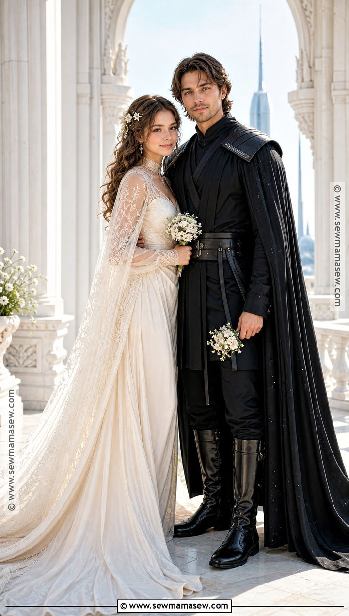 Anakin And Padme Wedding Couple Costume - 35 star wars couple costume ideas