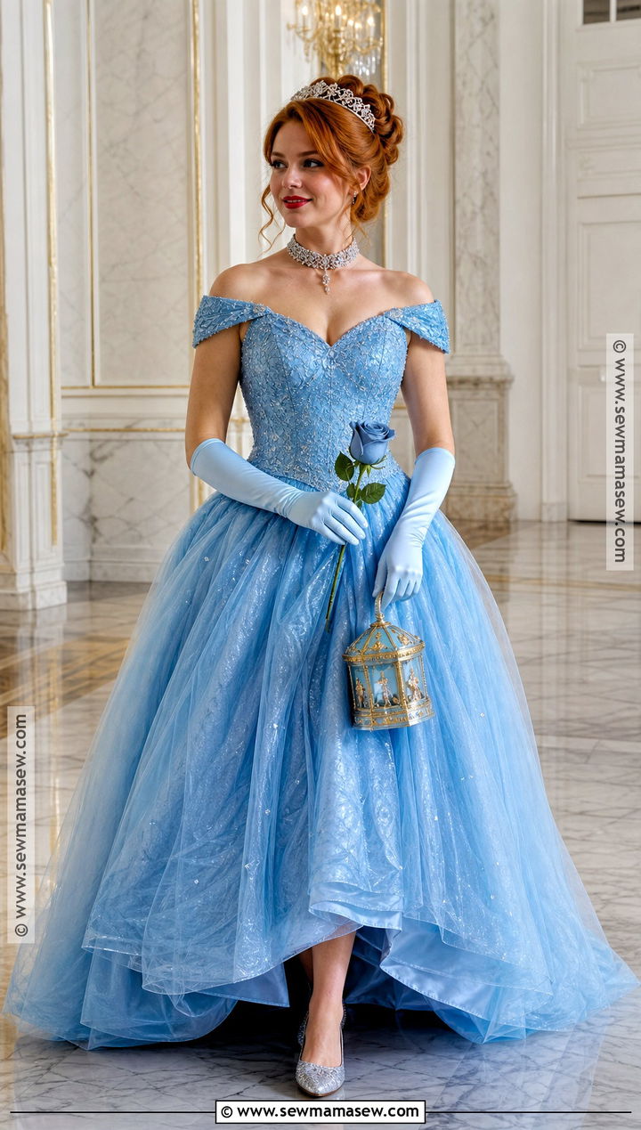 Anastasia Blue Gown Costume - 45 princess halloween costume ideas