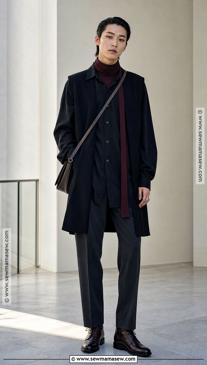 Androgynous Longline Vampire Outfit - 40 modern vampire outfit ideas