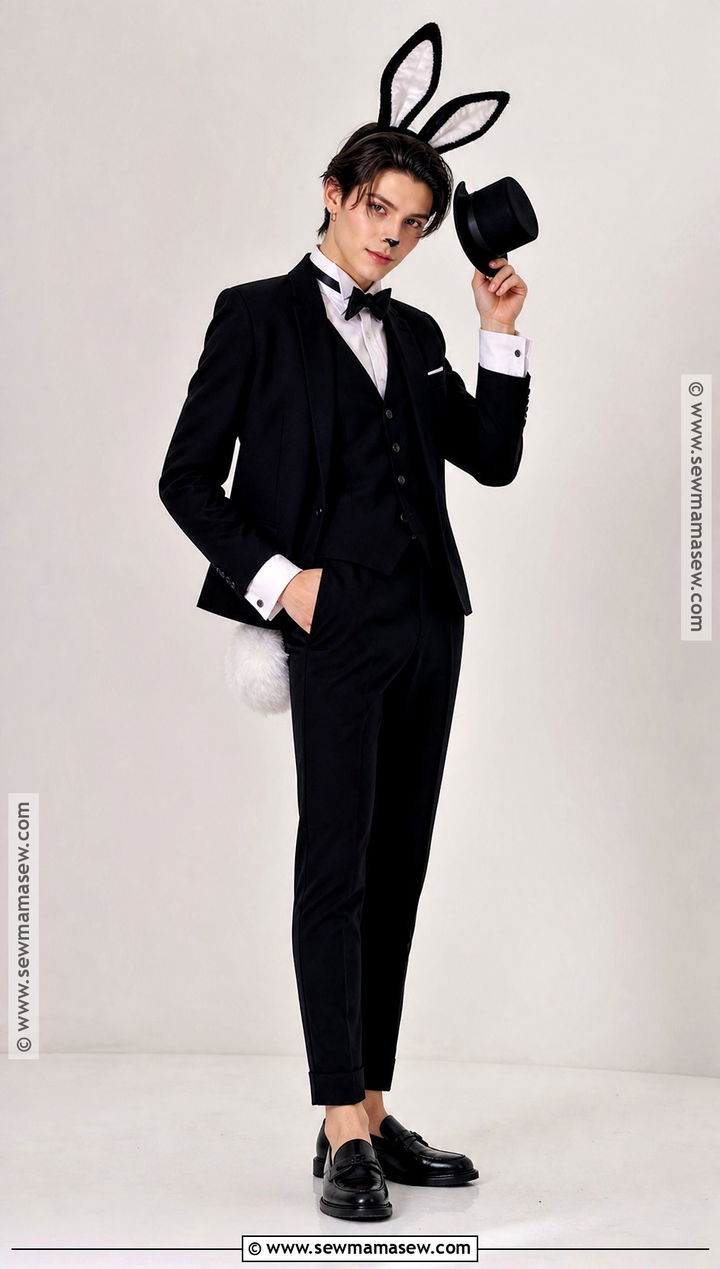 Androgynous Tuxedo Bunny Costume - 30 bunny costume aesthetic ideas