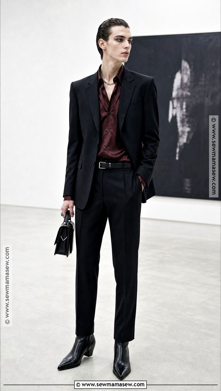 Androgynous Vampire Outfit With Black Suit - 50 vampire outfit ideas
