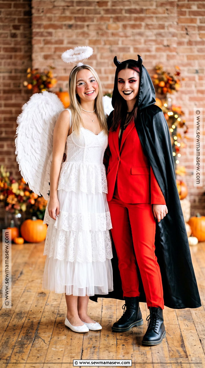 Angel And Devil Costume - 40 halloween costumes for 2