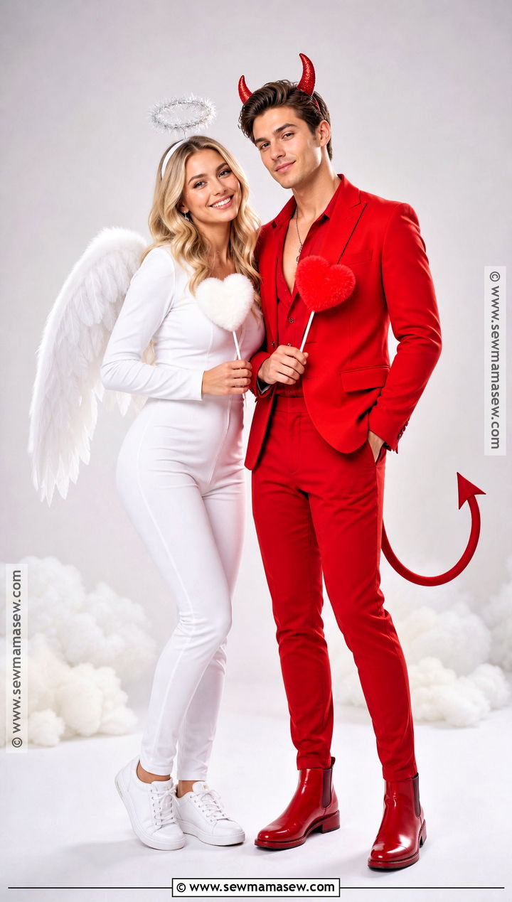 Angel And Devil Couple Costume - 40 couple costume ideas