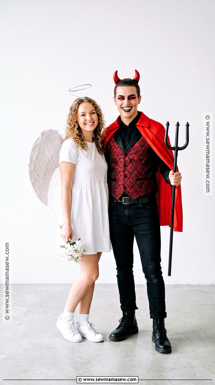 Angel And Devil Couple Costume - 30 couple outfits halloween