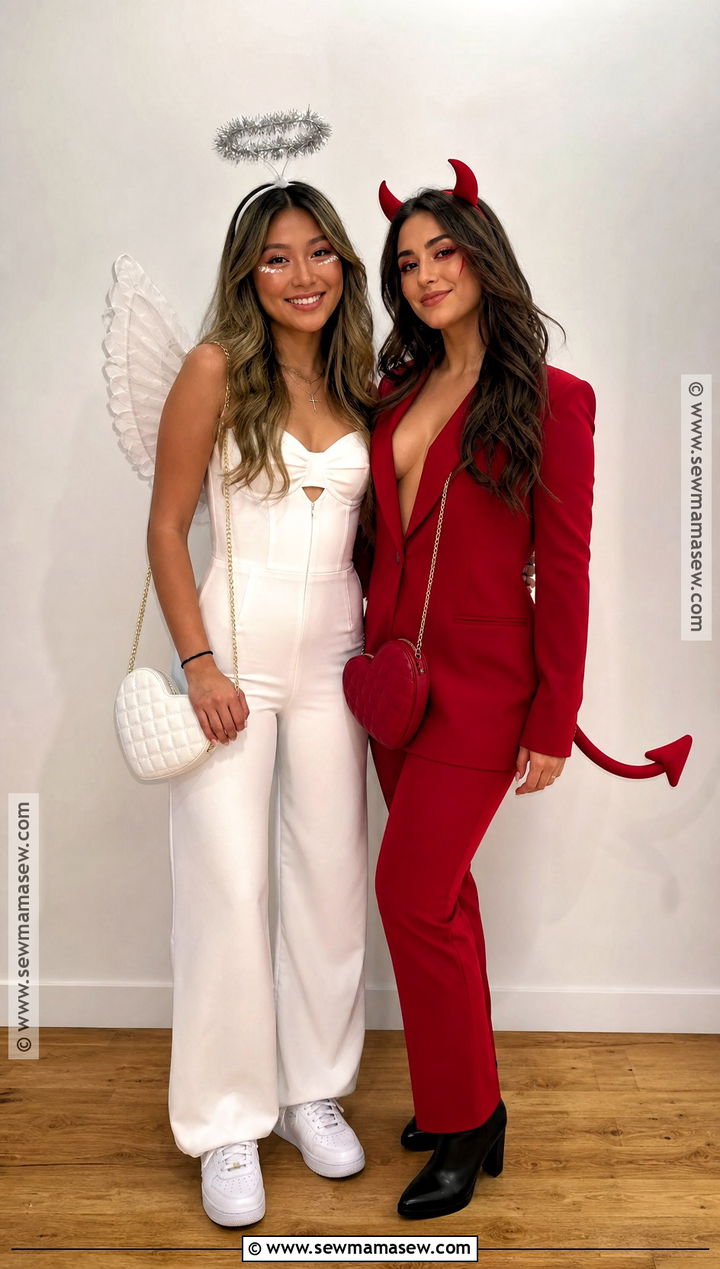 Angel And Devil Duo Costume - 30 college costume ideas