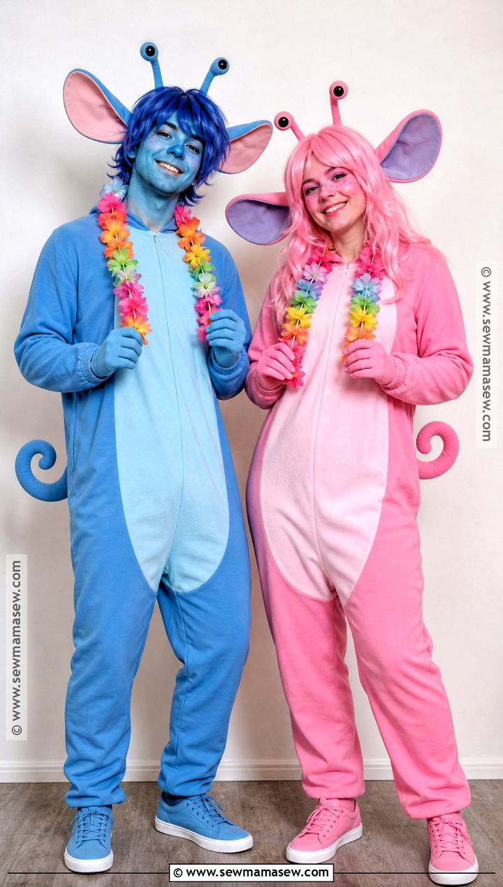 Angel And Stitch Couple Costume - 30 stitch halloween costume ideas