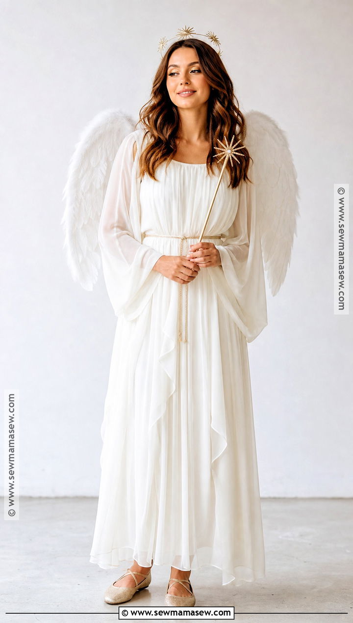 Angel Costume With White Dress - 35 white dress halloween costume ideas