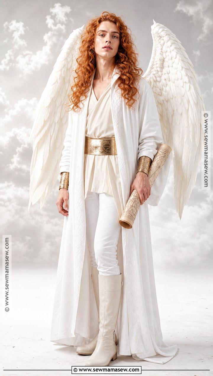 Angel Crowley Cosplay With White Robes - 30 crowley cosplay ideas