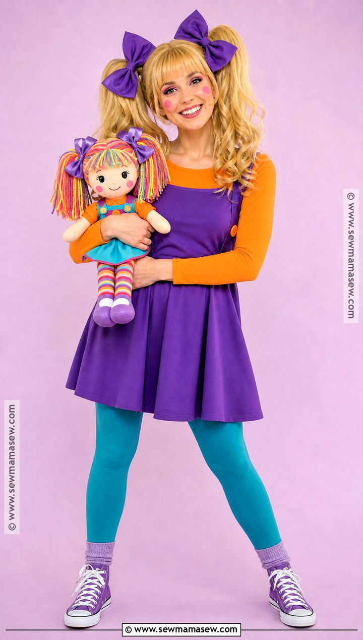 Angelica Pickles Costume - 30 childhood characters costume ideas