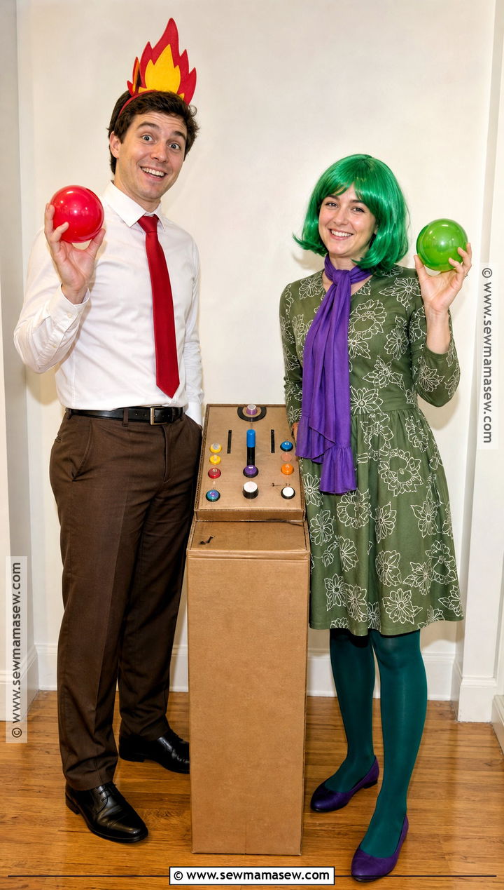 Anger And Disgust Couple Halloween Costume - 40 inside out halloween costume ideas