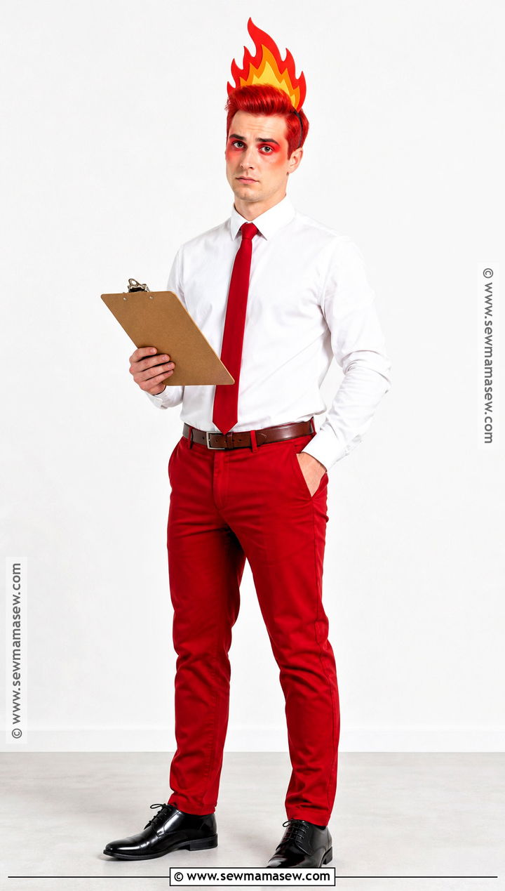Anger Costume With Shirt And Tie - 30 Inside Out Characters Costumes