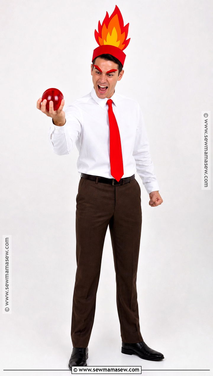 Anger Halloween Costume With Red Tie - 40 inside out halloween costume ideas
