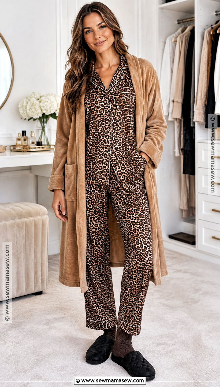 Animal Print Autumn Pyjamas - 20 Autumn Pyjamas Ideas