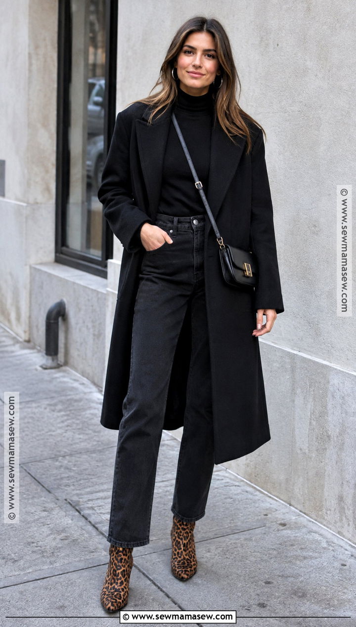 Animal Print Boots With an All Black Outfit - 15 Fall Winter 2026 Shoes