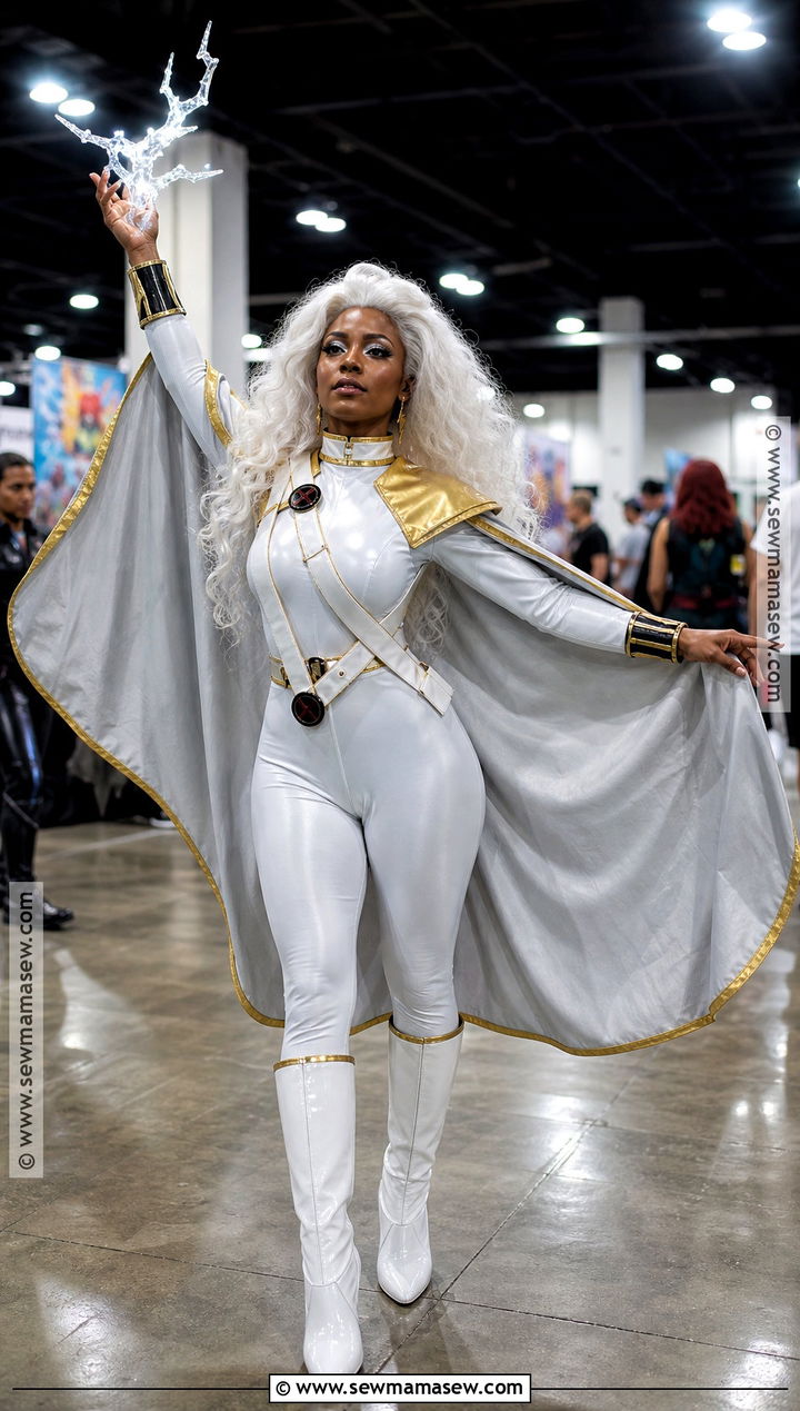 Animated Storm Cosplay With Oversized Cape - 30 storm cosplay ideas
