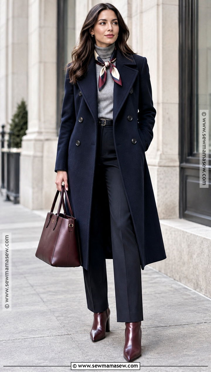 Ann Taylor Double Breasted Long Coat Outfit - 15 ann taylor fall coats