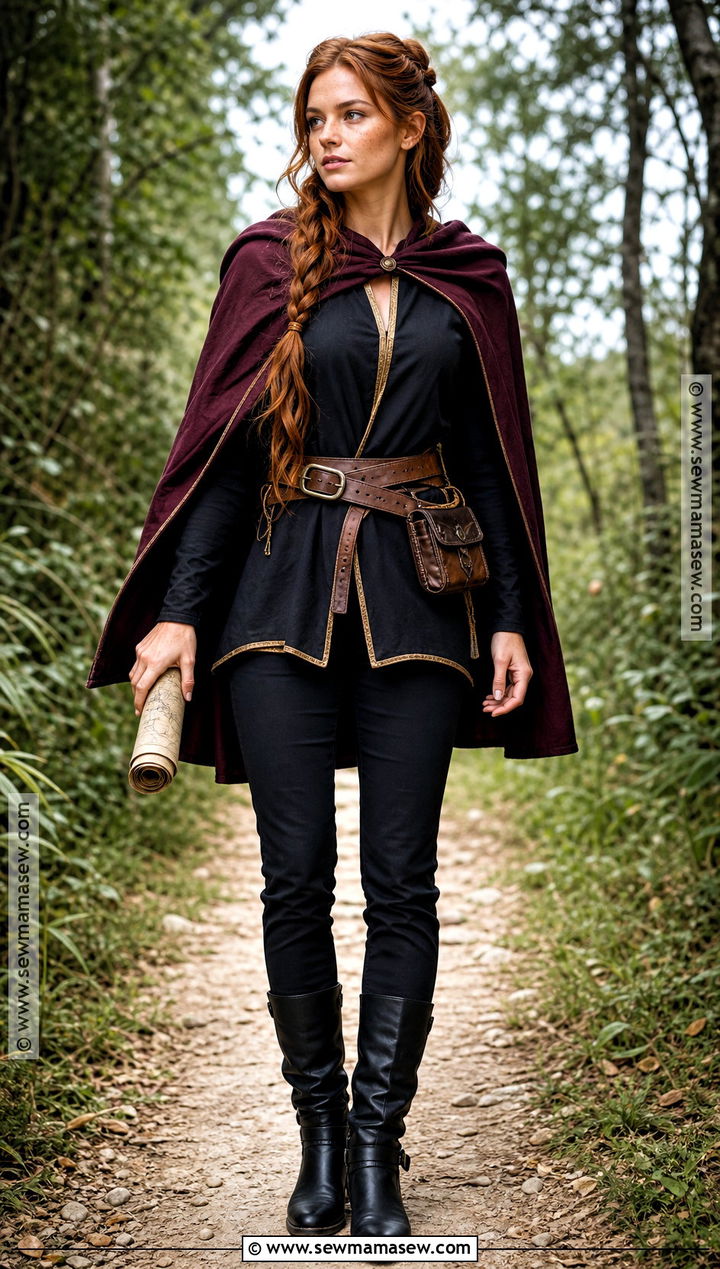 Anna Adventure Costume With Black Tunic - 30 frozen costume ideas