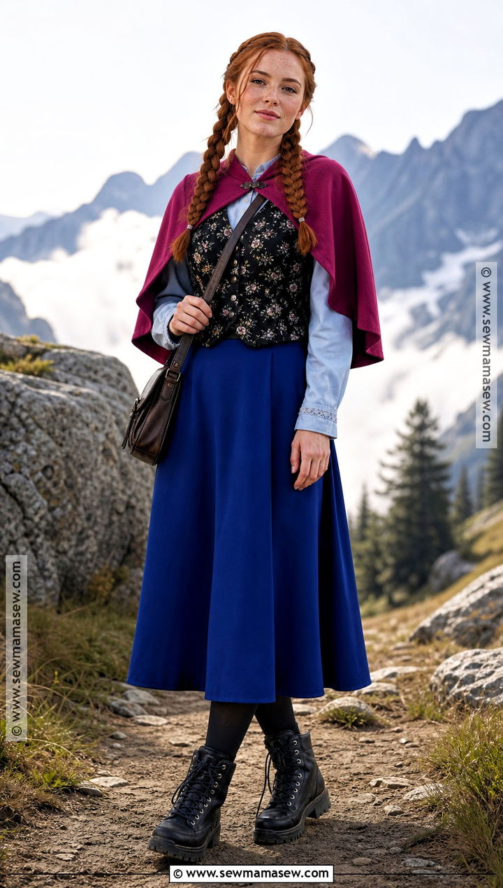 Anna Adventure Costume With Blue Skirt And Boots - 30 anna halloween costume ideas