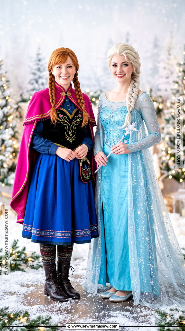 Anna And Elsa Costume - 30 disney duo costumes
