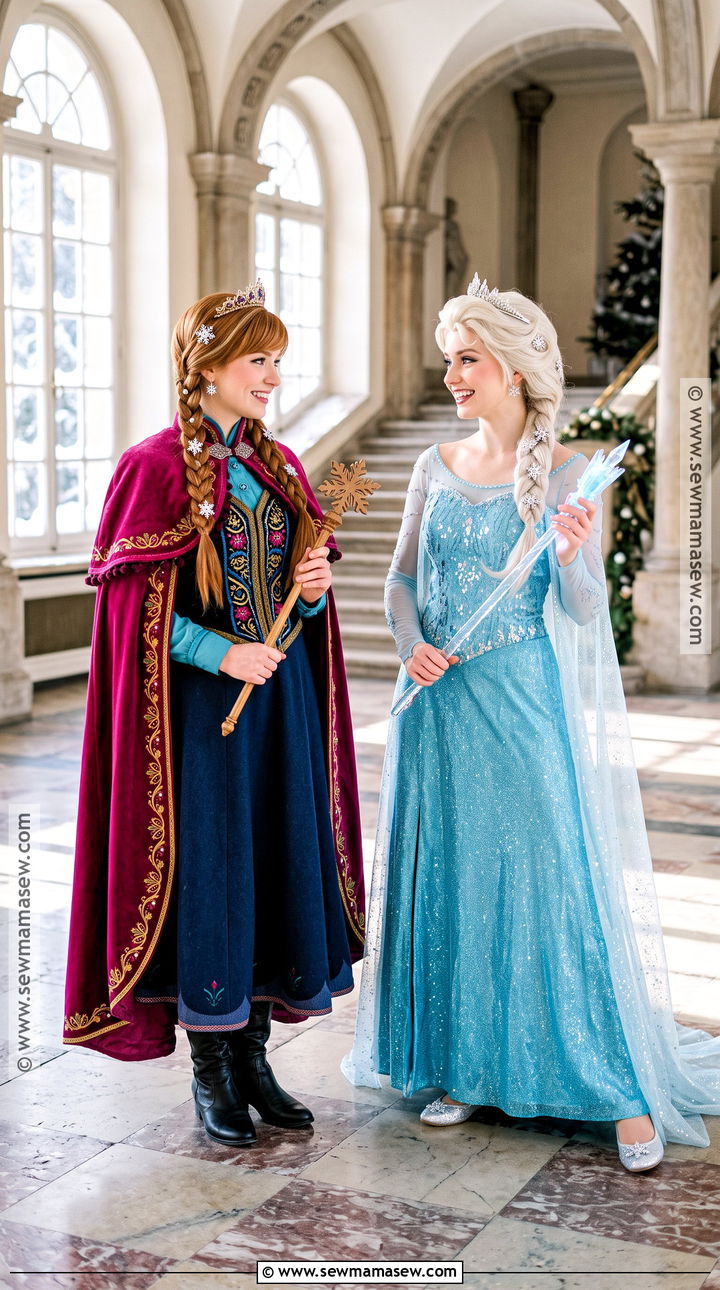 Anna And Elsa Duo Costume - 30 halloween costumes duo for women